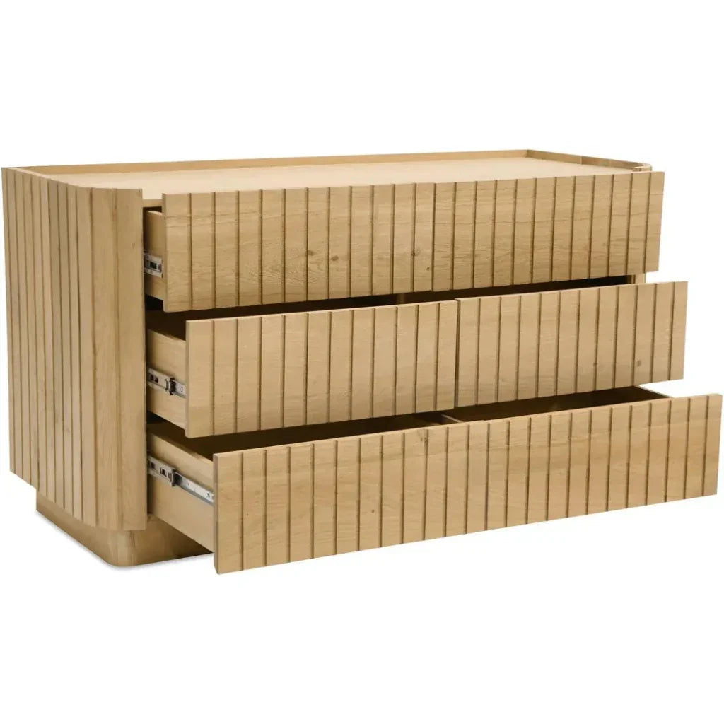 Povera Wood 6 Drawer Dresser - LOOMLAN - Moe's Home - Dressers