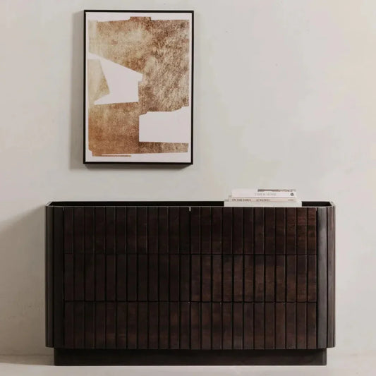 Povera Wood 6 Drawer Dresser - LOOMLAN - Moe's Home - Dressers