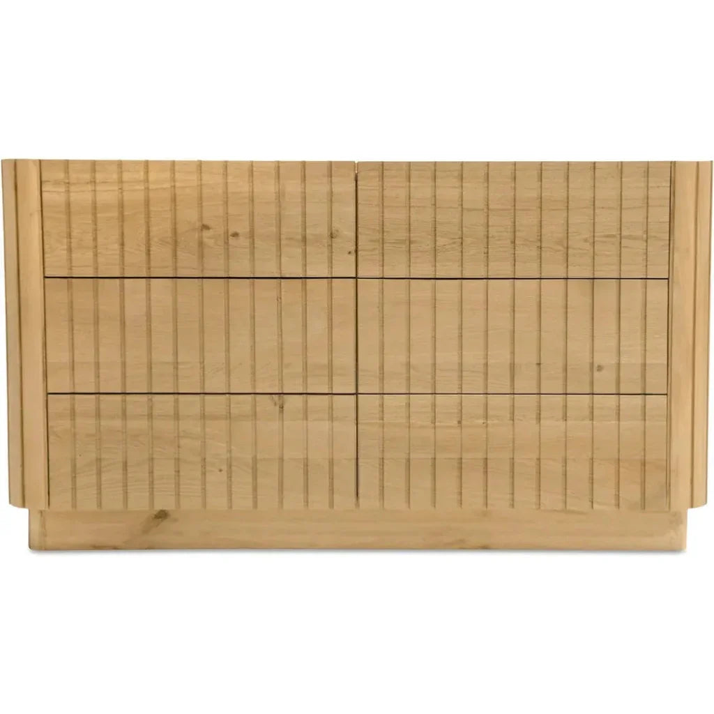 Povera Wood 6 Drawer Dresser - LOOMLAN - Moe's Home - Dressers