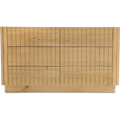 Povera Wood 6 Drawer Dresser - LOOMLAN - Moe's Home - Dressers