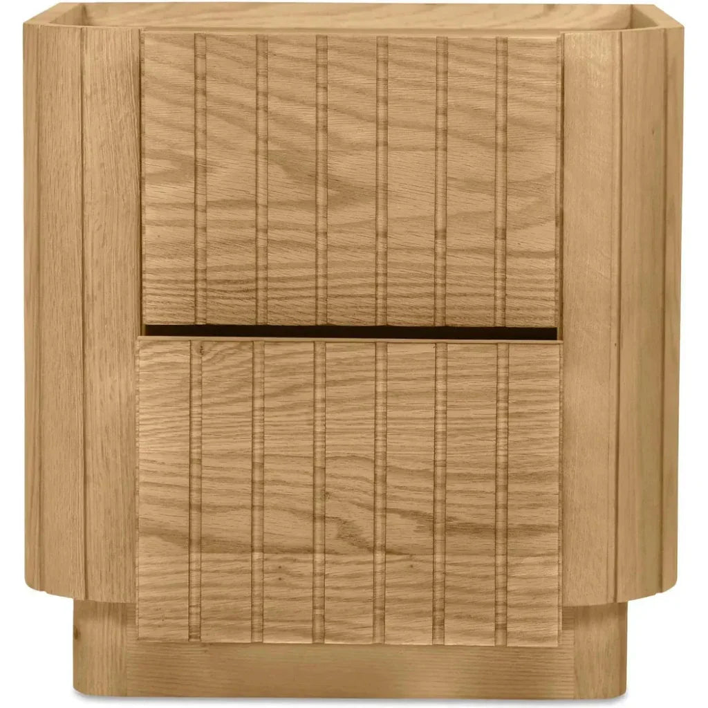 Povera Wood Nightstand - LOOMLAN - Moe's Home - Nightstands