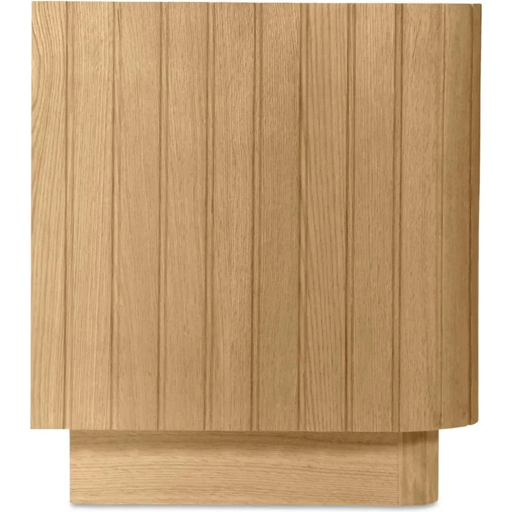 Povera Wood Nightstand - LOOMLAN - Moe's Home - Nightstands