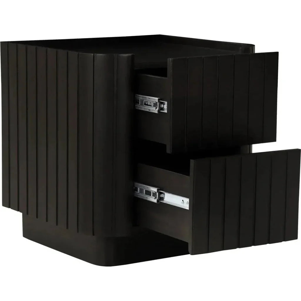 Povera Wood Nightstand - LOOMLAN - Moe's Home - Nightstands