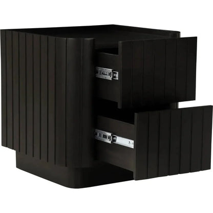 Povera Wood Nightstand - LOOMLAN - Moe's Home - Nightstands