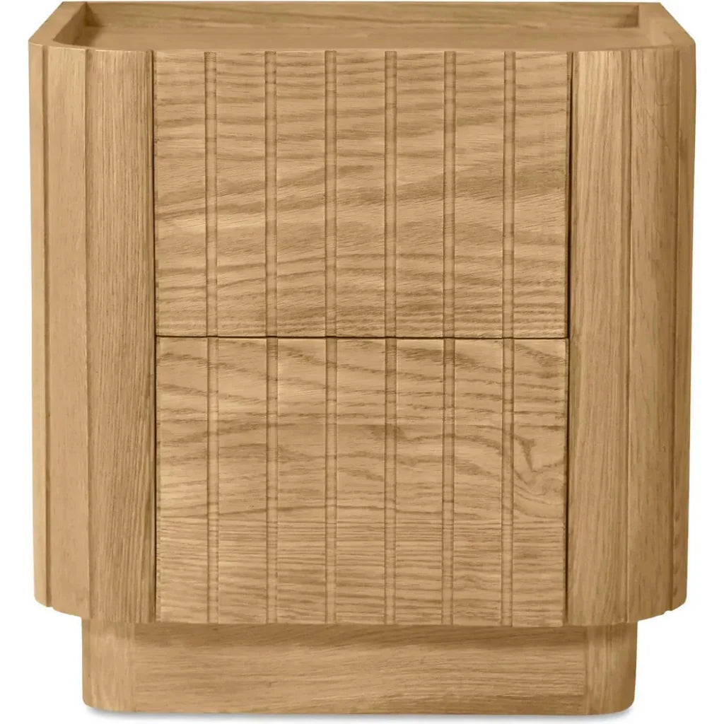 Povera Wood Nightstand - LOOMLAN - Moe's Home - Nightstands