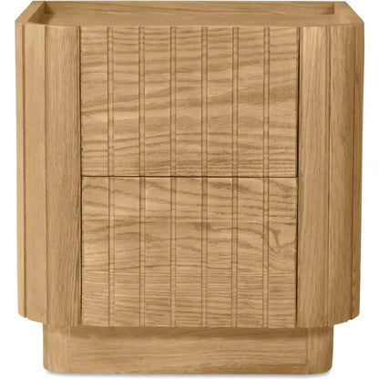 Povera Wood Nightstand - LOOMLAN - Moe's Home - Nightstands