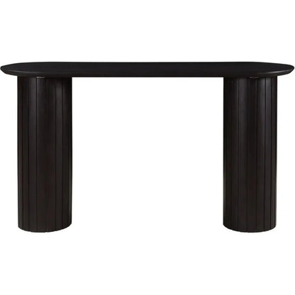 Povera Wood Oval Console Table - LOOMLAN - Moe's Home - Console Tables