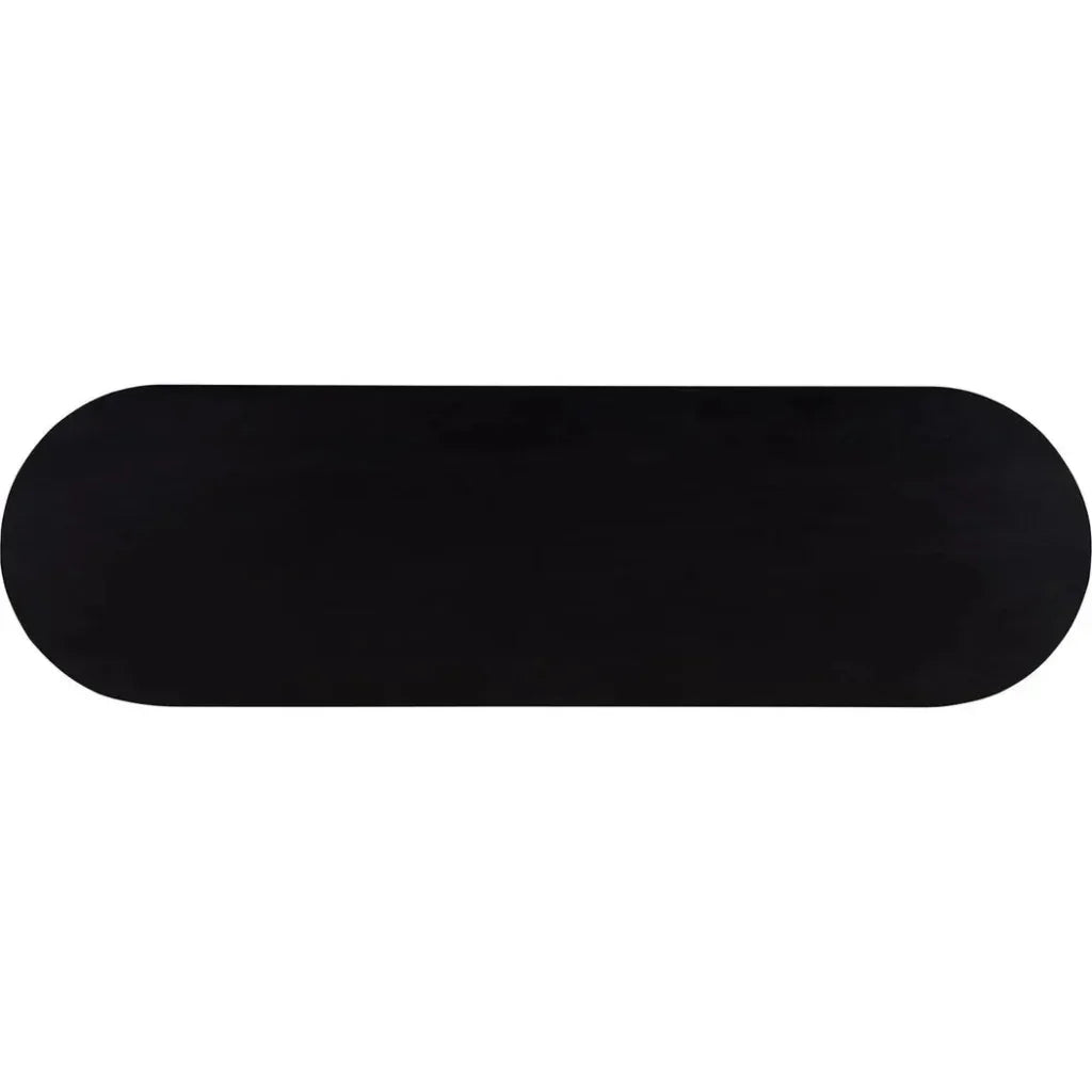 Povera Wood Oval Console Table - LOOMLAN - Moe's Home - Console Tables