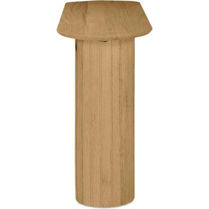 Povera Wood Oval Console Table - LOOMLAN - Moe's Home - Console Tables