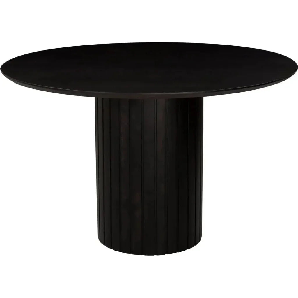 Povera Wood Round Dining Table-Dining Tables-Moe's Home-LOOMLAN