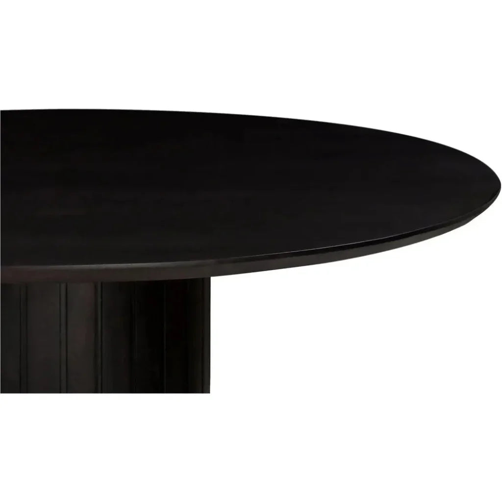Povera Wood Round Dining Table-Dining Tables-Moe's Home-LOOMLAN