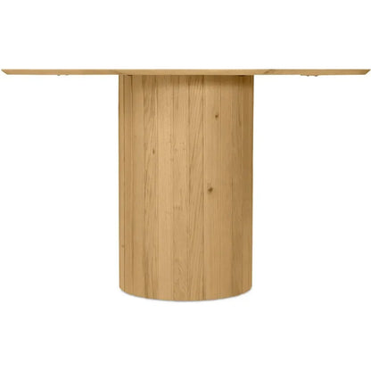 Povera Wood Round Dining Table-Dining Tables-Moe's Home-LOOMLAN