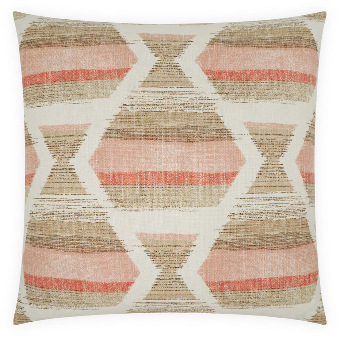 Praia Pink Throw Pillow