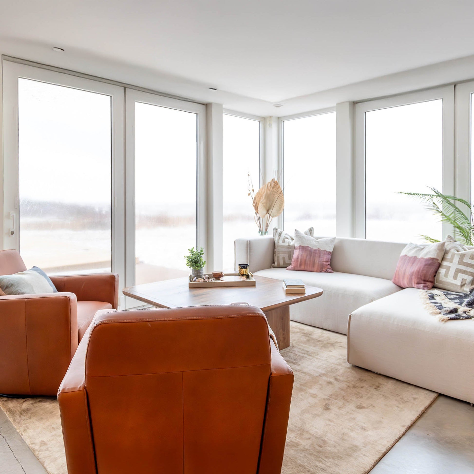 Premium Performance Fabric Small Modular Sectional-Modular Sofas-LH Imports-LOOMLAN