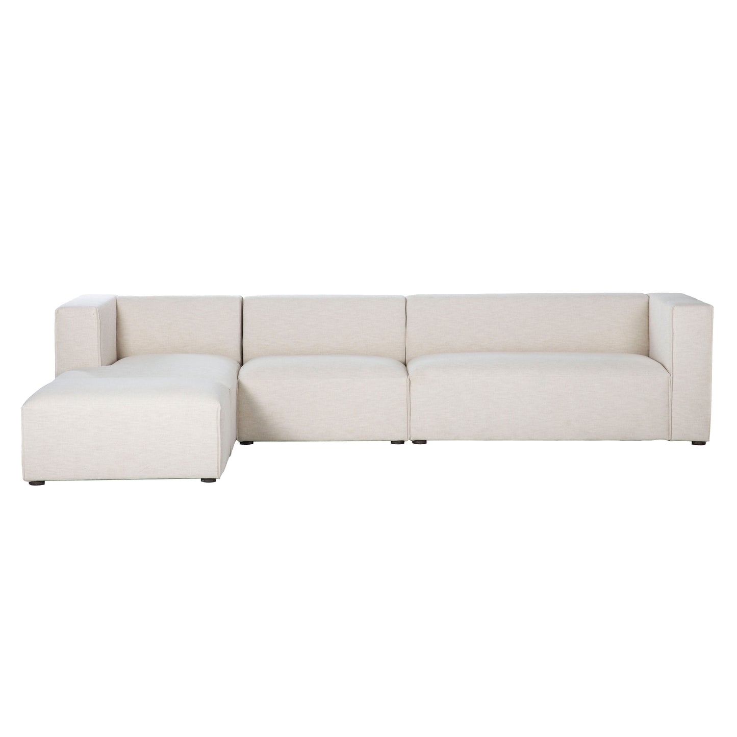 Premium White Modular Sectional with Ottoman-Modular Sofas-LH Imports-LOOMLAN