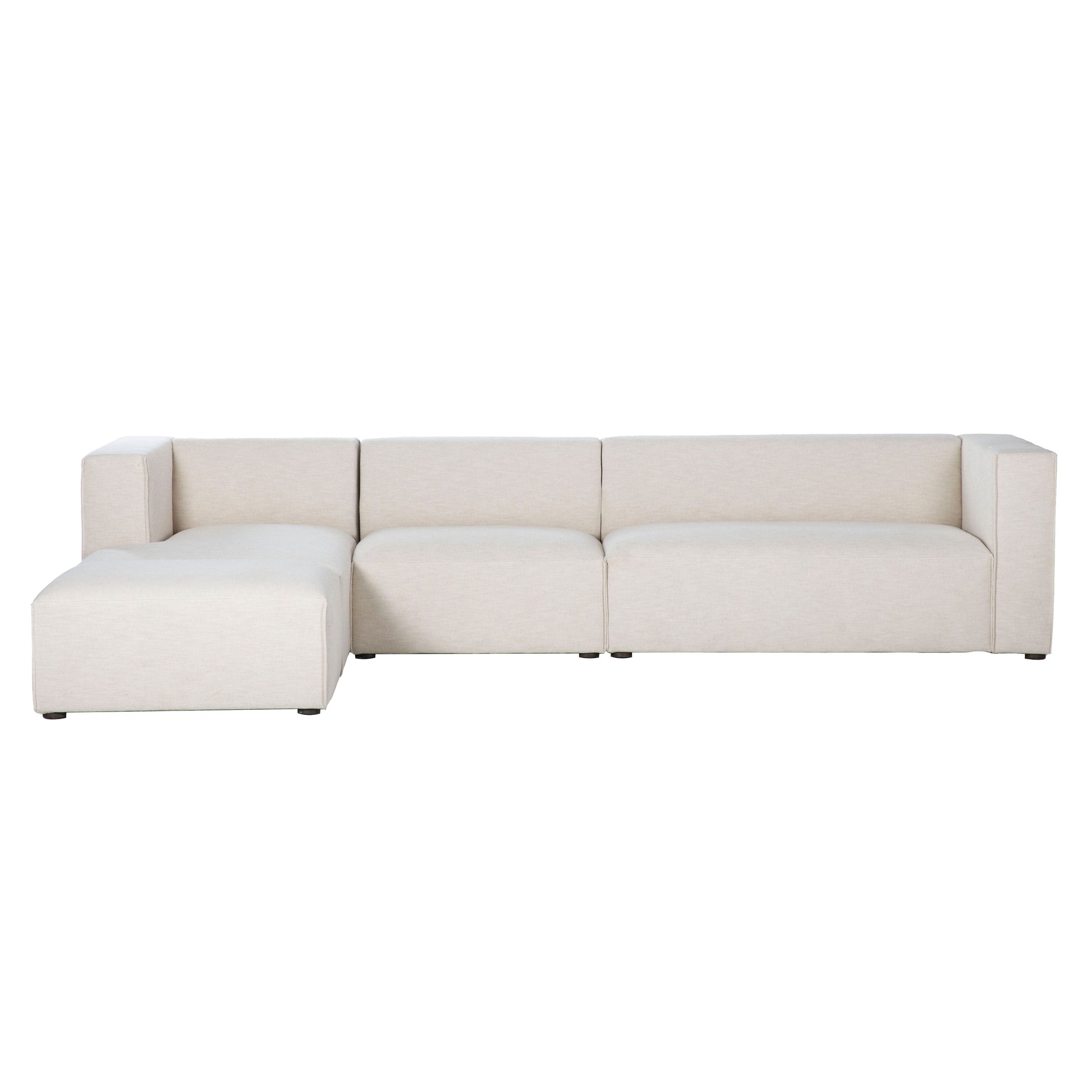 Premium White Modular Sectional with Ottoman-Modular Sofas-LH Imports-LOOMLAN