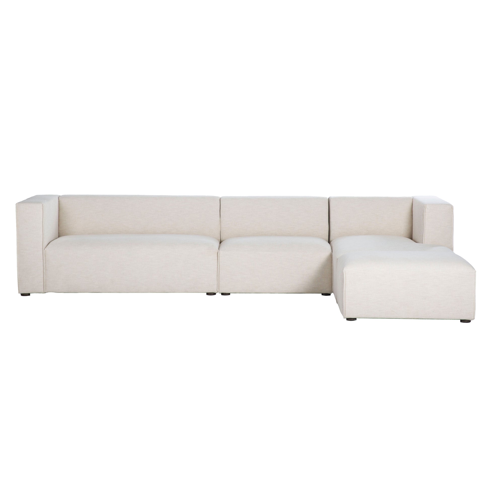 Premium White Modular Sectional with Ottoman-Modular Sofas-LH Imports-LOOMLAN