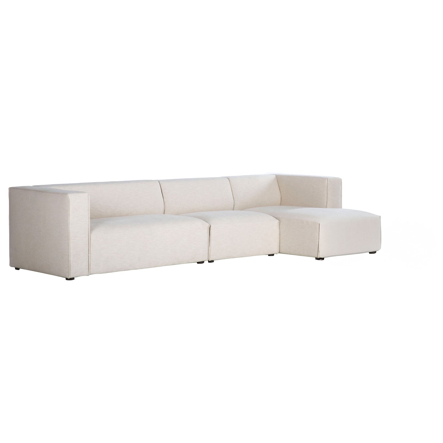 Premium White Modular Sectional with Ottoman-Modular Sofas-LH Imports-LOOMLAN
