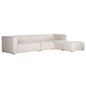Premium White Modular Sectional with Ottoman-Modular Sofas-LH Imports-Right Facing-LOOMLAN