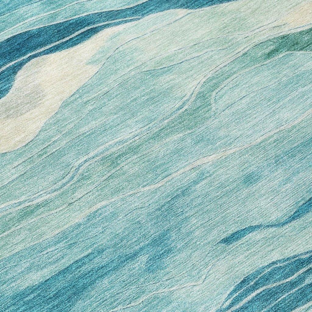 Prestina Teal Washable Indoor - Outdoor Rug - LOOMLAN - LOOMLAN Rugs - Outdoor Rugs