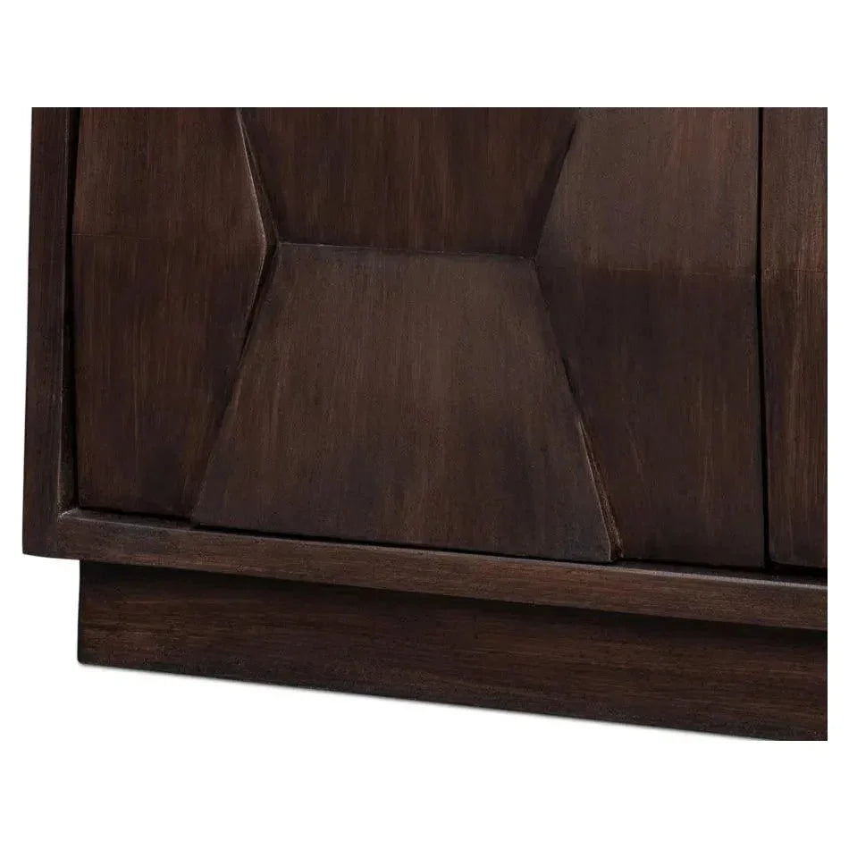 Preston Four Door Cabinet For Living Room - LOOMLAN - Sarreid - Sideboards