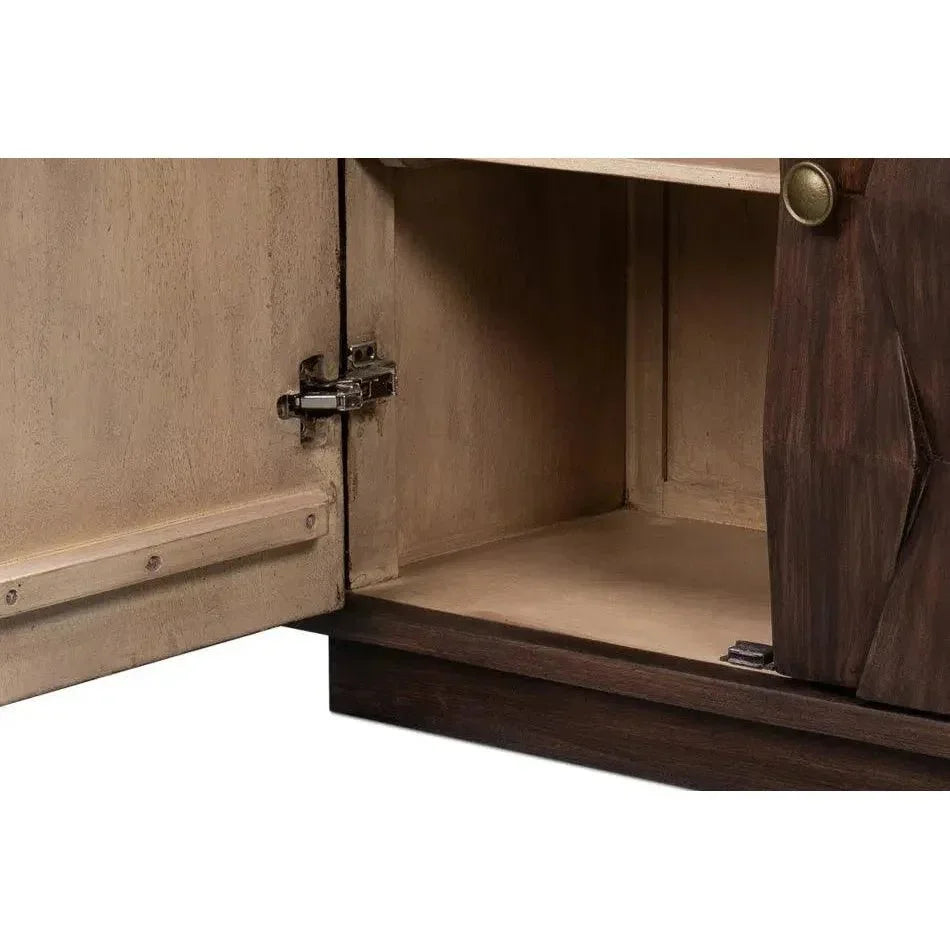 Preston Four Door Cabinet For Living Room - LOOMLAN - Sarreid - Sideboards