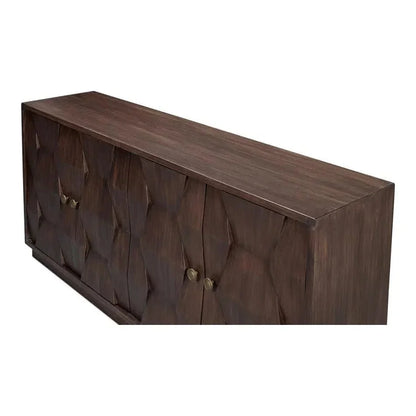 Preston Four Door Cabinet For Living Room - LOOMLAN - Sarreid - Sideboards