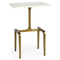Preston White Marble Top Accent Table