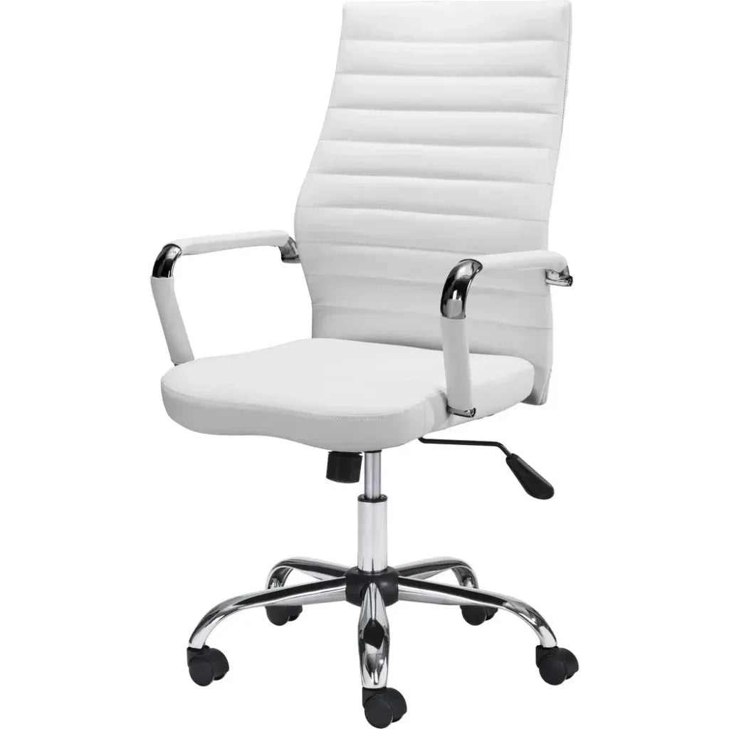 Primero Office Chair White-Office Chairs-Zuo Modern-LOOMLAN
