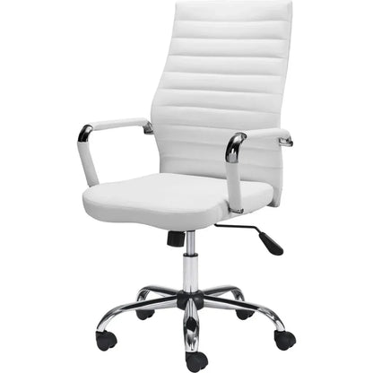 Primero Office Chair White-Office Chairs-Zuo Modern-LOOMLAN
