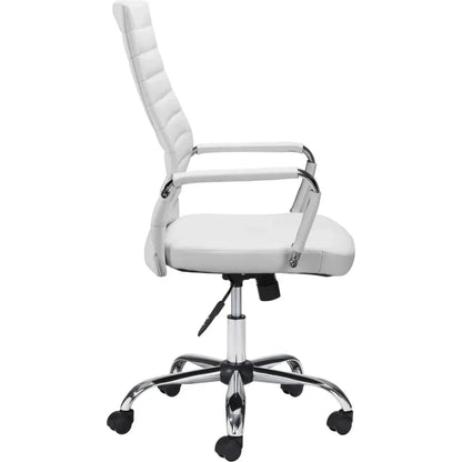 Primero Office Chair White-Office Chairs-Zuo Modern-LOOMLAN
