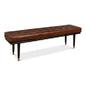 Prince Albert Bench Natural Leather - LOOMLAN - Sarreid - Bedroom Benches