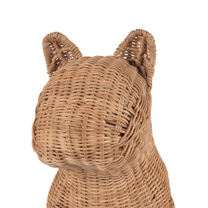 Prince French Rattan Bulldog Sculpture