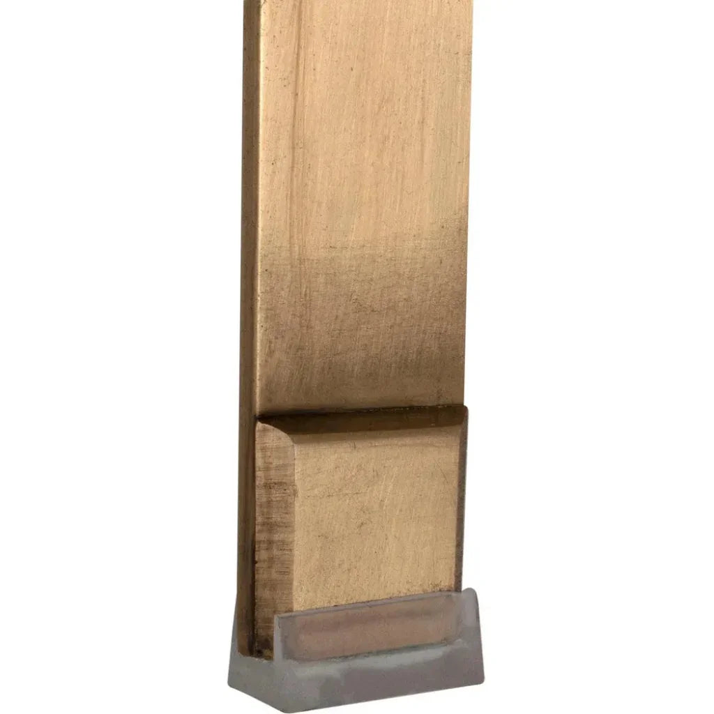 Prince Steel & Leather BarStool with Brass - LOOMLAN - Noir - Bar Stools