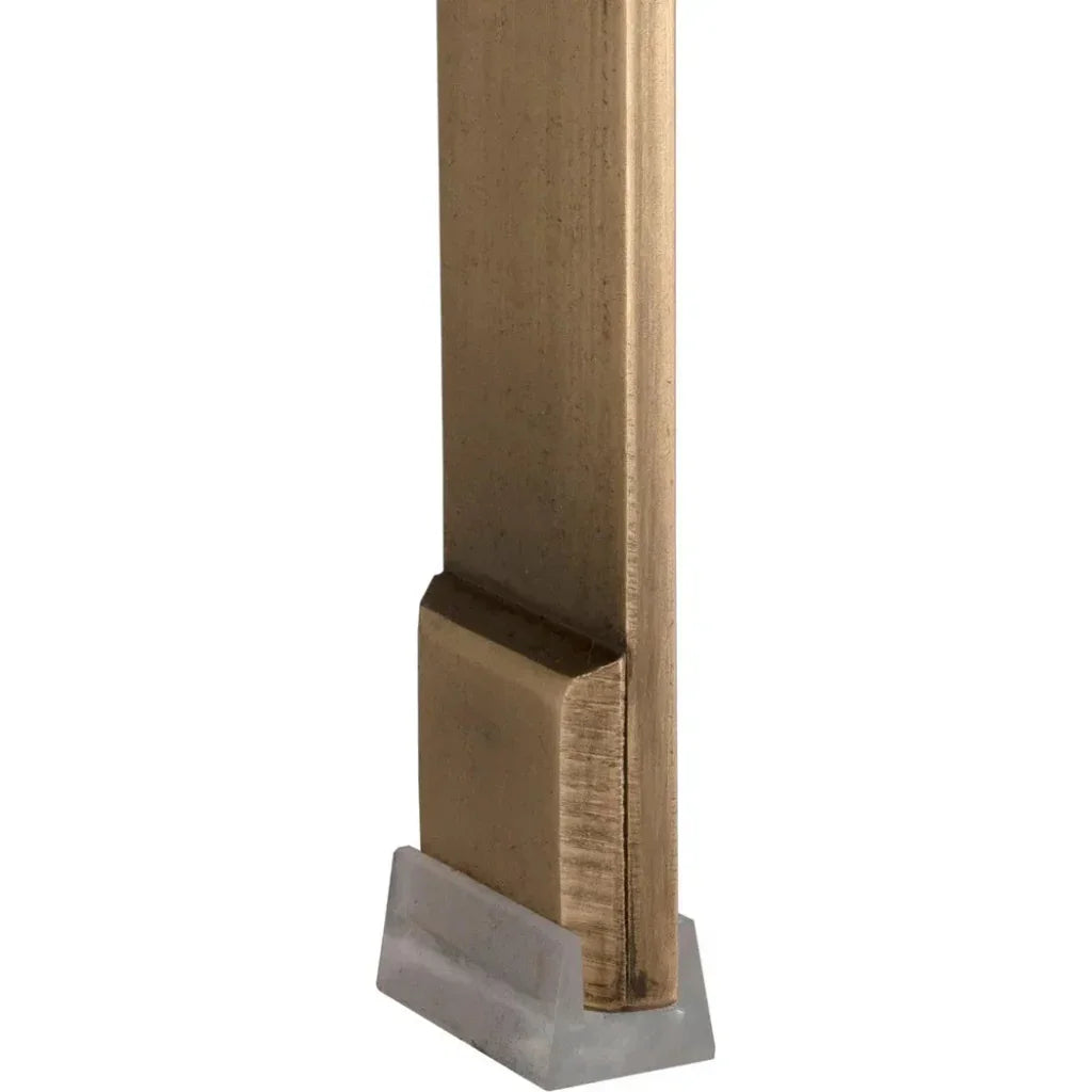 Prince Steel & Leather BarStool with Brass - LOOMLAN - Noir - Bar Stools