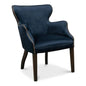 Princess Accent Chair Blue Velvet - LOOMLAN - Sarreid - Accent Chairs