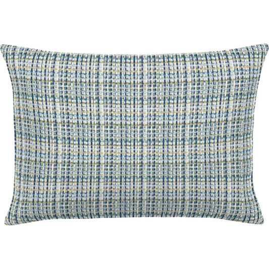Principle Lagoon Handmade Outdoor Pillow-Outdoor Pillows-Earnest Collection-20"x13" Lumbar-LOOMLAN
