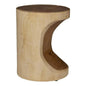 Prisana Natural Solid Chamcha Wooden Side Table - LOOMLAN - Urbia - Side Tables