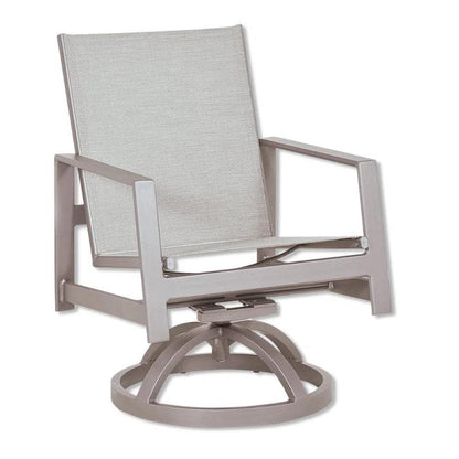 Prism Aluminum Sling Dining Set Table Seats 6-Outdoor Dining Sets-Castelle-LOOMLAN