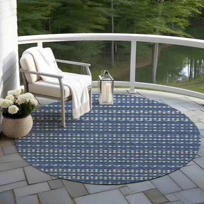 Prismine Blue Washable Indoor - Outdoor Rug - LOOMLAN - LOOMLAN Rugs - Outdoor Rugs