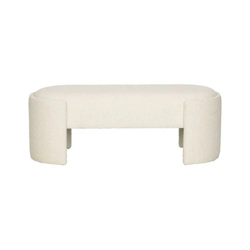 Prix White Backless Bedroom Bench - LOOMLAN - Wildwood - Bedroom Benches