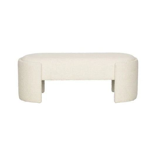 Prix White Backless Bedroom Bench - LOOMLAN - Wildwood - Bedroom Benches