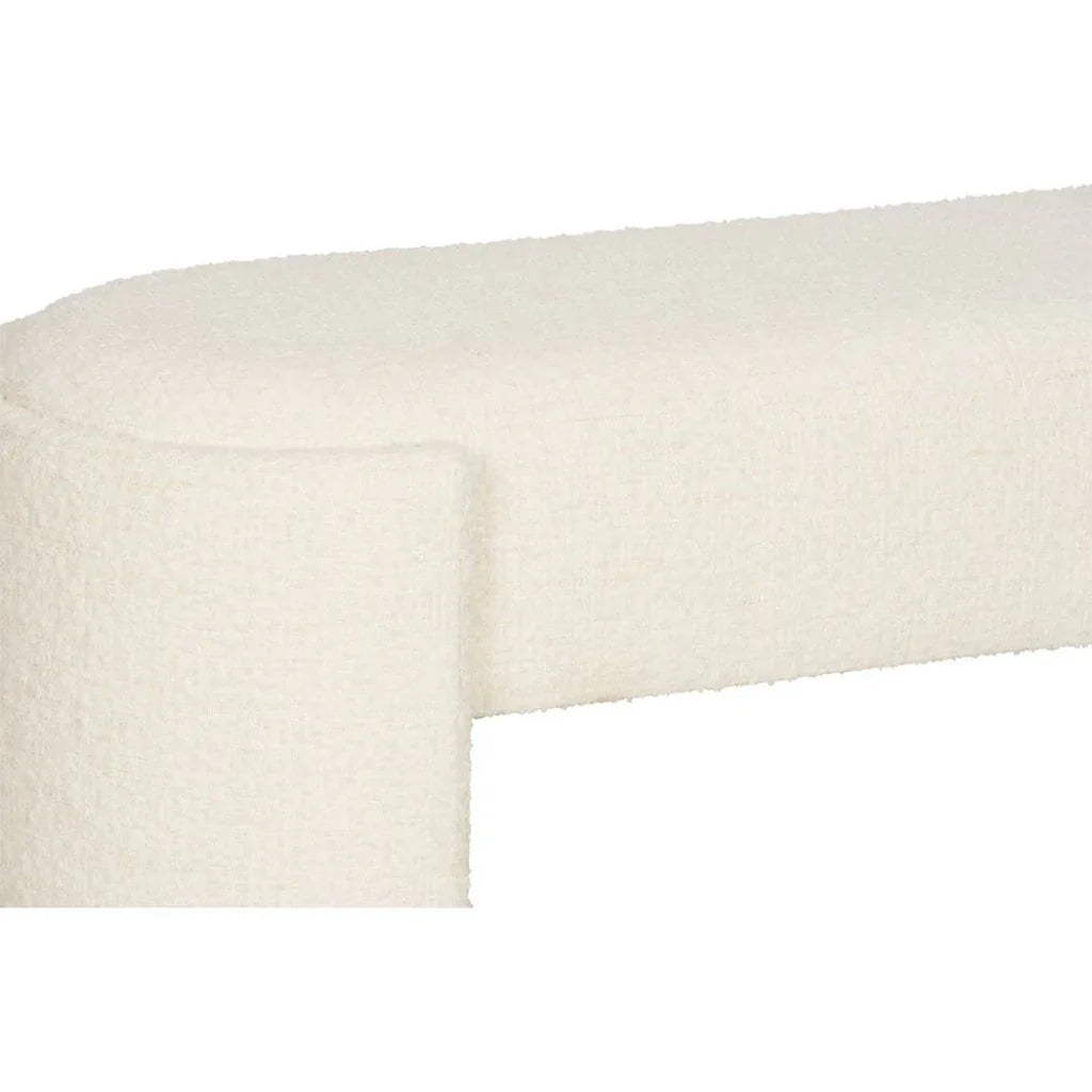 Prix White Backless Bedroom Bench - LOOMLAN - Wildwood - Bedroom Benches