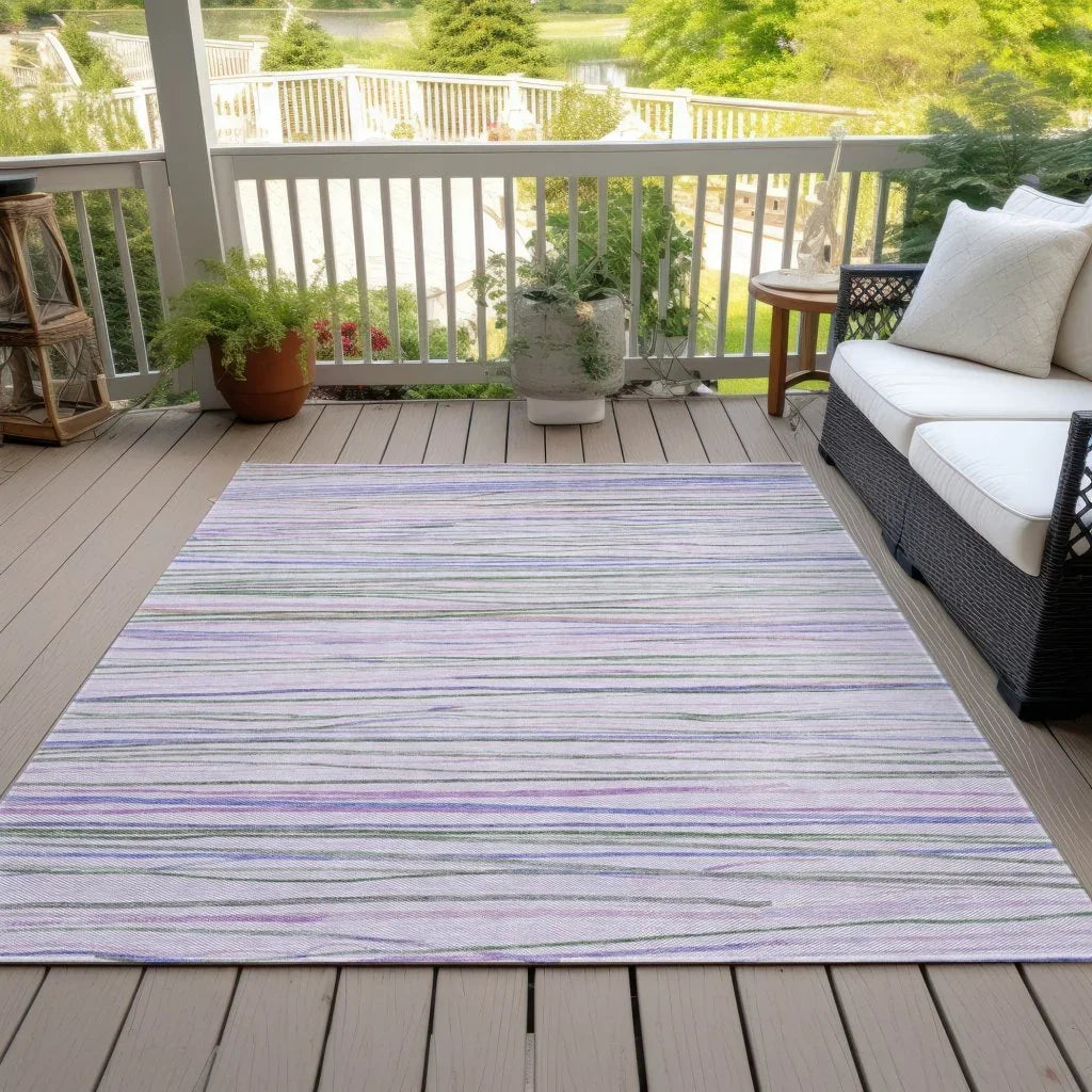 Prizme Purple Washable Indoor - Outdoor Rug - LOOMLAN - LOOMLAN Rugs - Outdoor Rugs