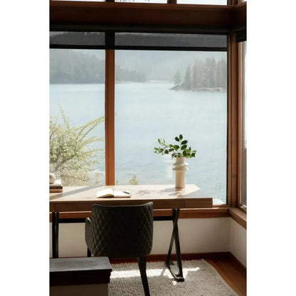 Profecto Modern Oak Wood Desk With Drawers-Home Office Desks-Moe's Home-LOOMLAN