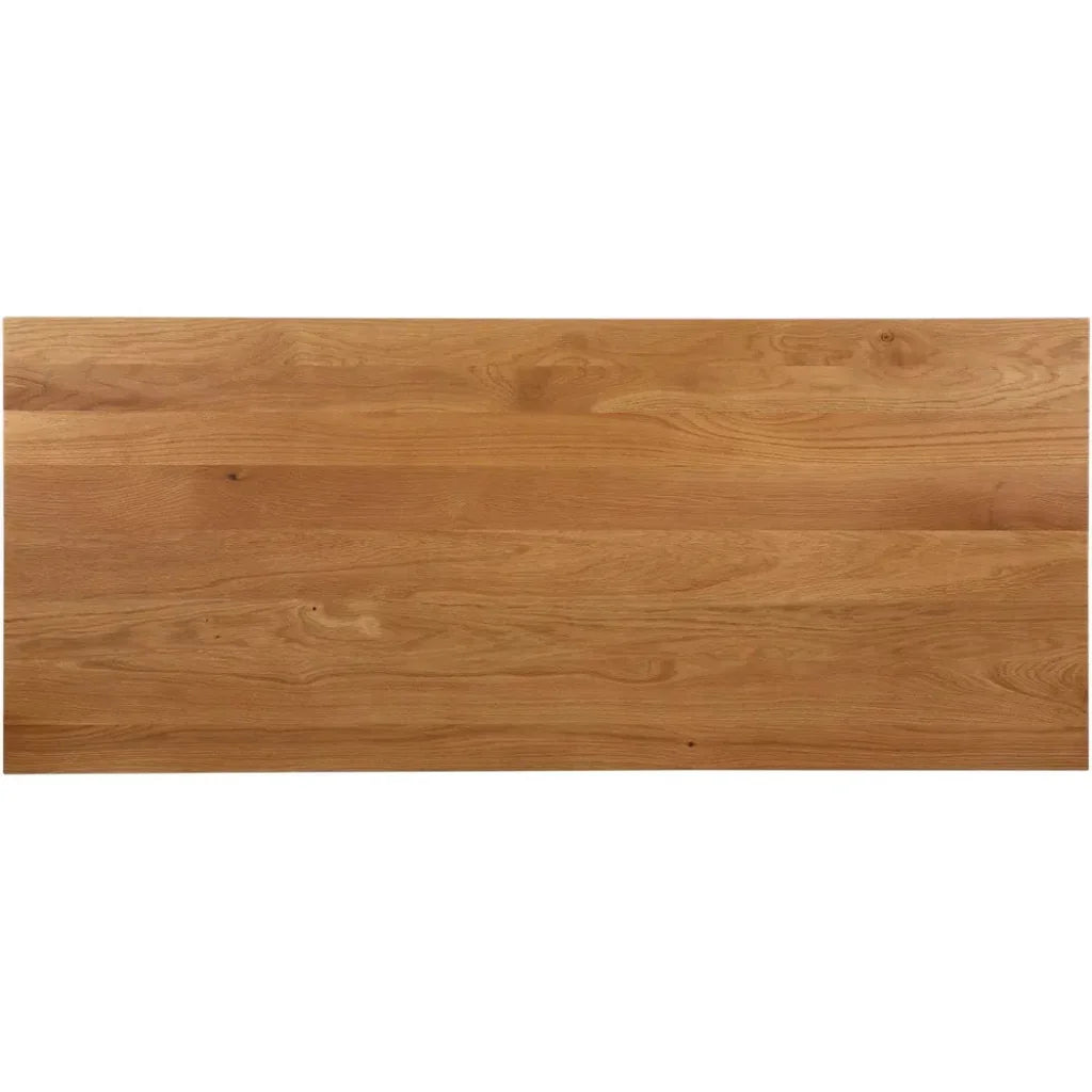 Profecto Modern Oak Wood Desk With Drawers-Home Office Desks-Moe's Home-LOOMLAN