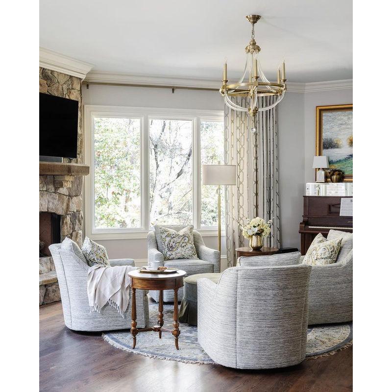 Prospect Gold Lighting Fixture Chandelier - LOOMLAN - Wildwood - Chandeliers