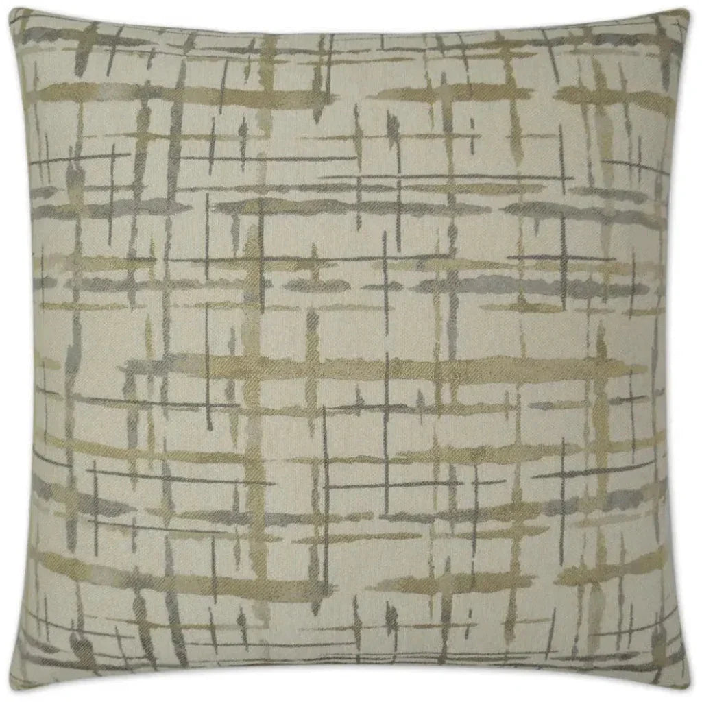 Protraction Pewter Brown Throw Pillow Insert - LOOMLAN - D.V. Kap - Throw Pillows