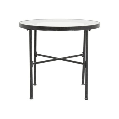 Provence Iron Round Outdoor Bistro Table-Outdoor Dining Tables-Sunset West-LOOMLAN