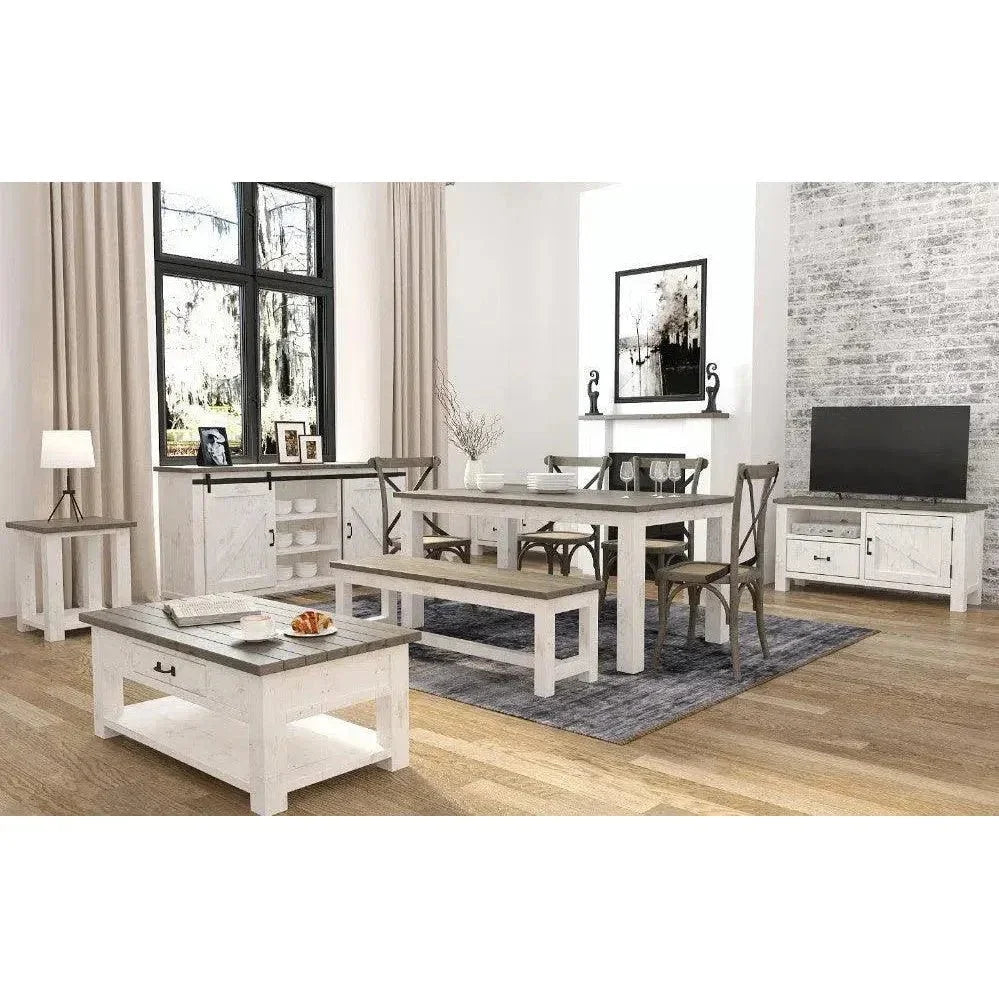 Provence Large Extension Dining Table (71"/86")-Dining Tables-LH Imports-LOOMLAN
